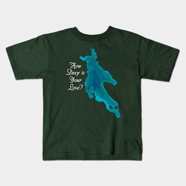 How Deep is Your Love? Kids T-Shirt by Ski Classic NH